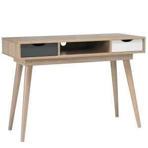 LPD Scandi Desk with Grey Drawer