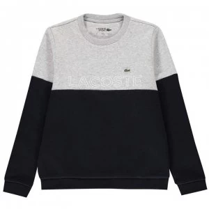 Lacoste Block Sweatshirt - Silver Chine