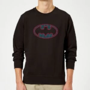 Justice League Batman Retro Grid Logo Sweatshirt Black