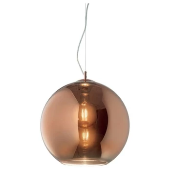 Ideal Lux Lighting - Ideal Lux NEMO - Indoor Dome Ceiling Pendant Lamp 1 Light Copper, E27