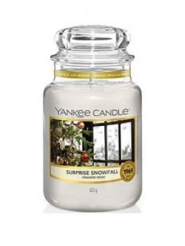 Yankee Candle Christmas Morning Collection ; Surprise Snowfall Classic Large Jar Candle