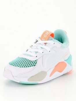 Puma Rs-x Soft Case Childrens Trainers - White Multi, White/Multi, Size 11