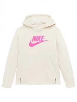 Nike Sportswear Older Girls Overhead Hoodie - Cream, Size S, 8-10 Years, Women