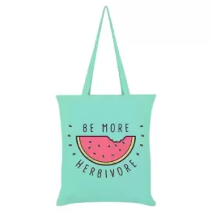 Grindstore Be More Herbivore Tote Bag (One Size) (Green)
