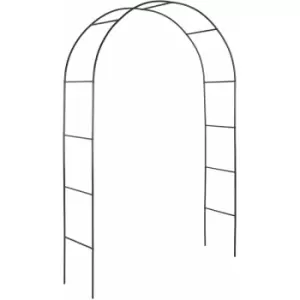 Garden arch approx. 240cm steel - garden arbor, metal garden arch, rose arch - green