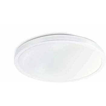 Faro Foro - LED Bathroom Flush Ceiling Light White IP44