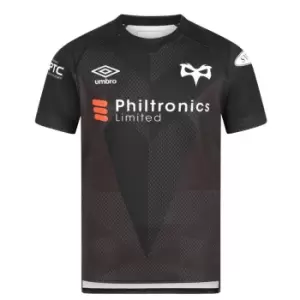 Umbro Ospreys Home Shirt 2021 2022 - Black