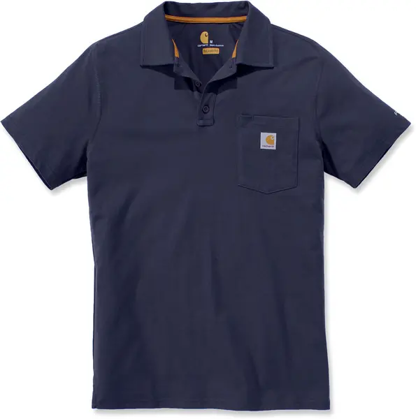 Carhartt Force Delmont Pocket Polo Shirt, blue, Size M