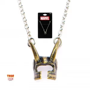 Marvel Loki Helmet Pendant Necklace