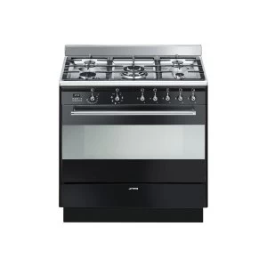 SMEG SUK91MBL9 Concert 90cm Multifunction Dual Fuel Range Cooker Black