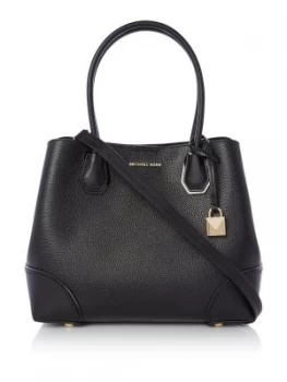 Michael Kors Mercer Gallery Medium Center Zip Tote Bag Black