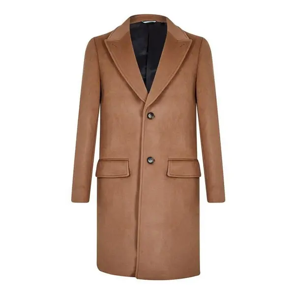 Ted Baker Wilding Overcoat - Brown L