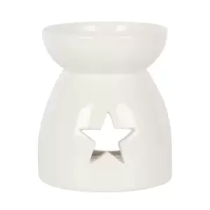 Star Cut Out Ceramic Oil Burner