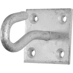 Faithfull Wall Hook On Plate Galvanised