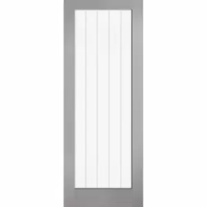 LPD (W) 30" Grey Moulded Textured Vertical Glazed 1L Internal Door