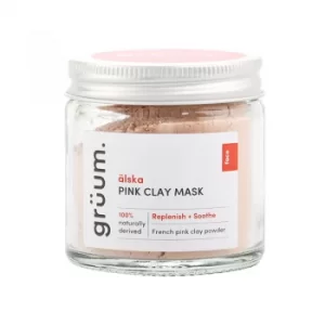 gruum alska Pink Clay Face Mask 50ml