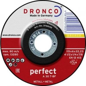 Dronco 3116040100 Cutting disc (off-set) 1 Piece 115mm 22.23mm