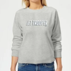 Star Wars The Rise Of Skywalker Jet Trooper Womens Sweatshirt - Grey - L