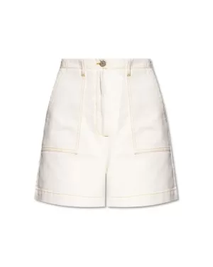 Paul Smith Womens Denim Shorts - White - IT 44/UK 12