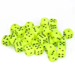 Chessex Vortex 12mm D6 Dice Block (Bright Green/black)