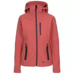 Trespass Womens/Ladies Bela II Waterproof Softshell Jacket (M) (Rhubarb Red)