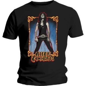 Alice Cooper - Vintage Whip Washed Unisex X-Large T-Shirt - Black