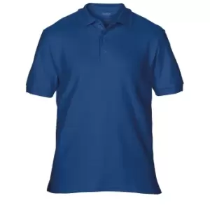 Gildan Mens Premium Cotton Sport Double Pique Polo Shirt (XL) (Navy)