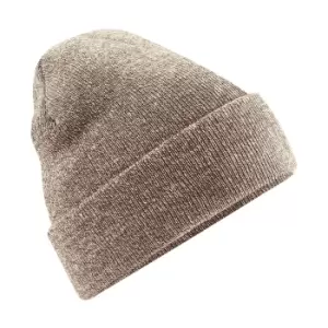 Beechfield Unisex Original Cuffed Beanie Winter Hat (One Size) (Heather Oatmeal)