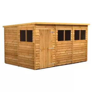 Power 12x8 Overlap Pent Shed