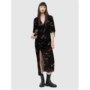 AllSaints Safiya Solanio Maxi Dress - Black