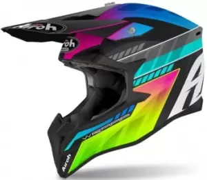 Airoh Wraap Prism Motocross Helmet, multicolored, Size S, multicolored, Size S