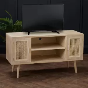 Light Oak Effect Small TV Unit - Toulouse