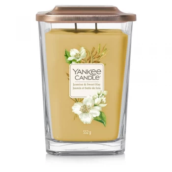 Yankee Candle Elevation Collection Large Candle ; Jasmine And Sweet Hay