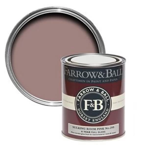 Farrow & Ball Sulking room pink No. 295 Gloss Metal & wood Paint 0.75L