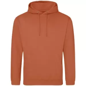 Awdis Unisex Adult College Hoodie (XXL) (Ginger Biscuit)