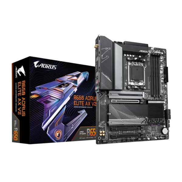 Gigabyte B650 AORUS ELITE AX V2 ATX WiFi AM5 DDR5 Motherboard