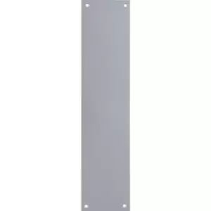 Eclipse Aluminium Finger Plate Plain 300x75mm in Silver