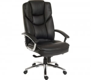 Teknik Skyline 9413086 Leather Tilting Executive Chair - Black