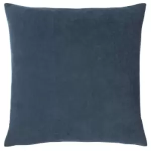 Kobe Velvet Cushion Navy, Navy / 50 x 50cm / Polyester Filled