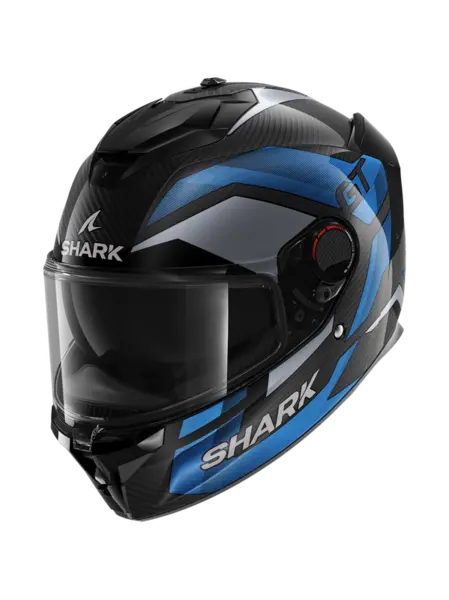 Shark Spartan GT Pro Ritmo Carbon Carbon Blue Chrom DBU Full Face Helmet L