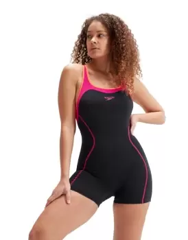 Panel Legsuit - Black/Pink