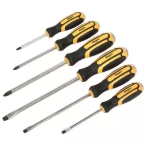 Siegen S0753 Screwdriver Set 6pc Hammer-Thru