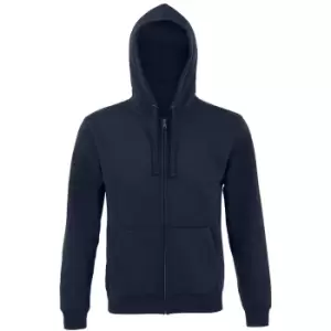 SOLS Mens Spike Full Zip Hooded Sweatshirt (XL) (French Navy)