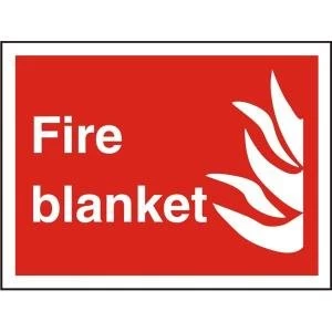 Stewart Superior FF085PLRP Screw Plastic Sign 200x300 Fire blanket