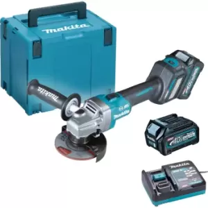 Makita GA022G 40v Max XGT Cordless Brushless Angle Grinder 115mm 2 x 2.5ah Li-ion Charger Case