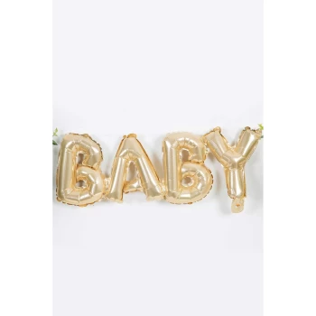 Bambino Baby Shower Gold Balloon - Baby