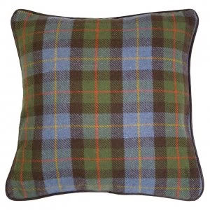 Premier Housewares Large Heritage Cushion - Green Check