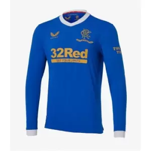 Castore Rangers Replica Home Longsleeve Shirt 2021 2022 Mens - Blue