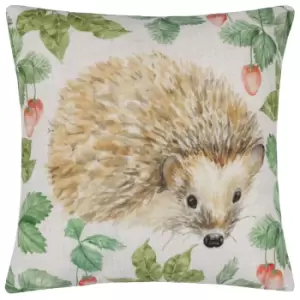 Grove Hedgehog Cushion Natural, Natural / 43 x 43cm / Polyester Filled