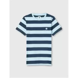 Pretty Green Sirius Stripe T Shirt - Blue